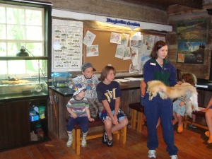 Naturalist Giving Presentation on Foxes